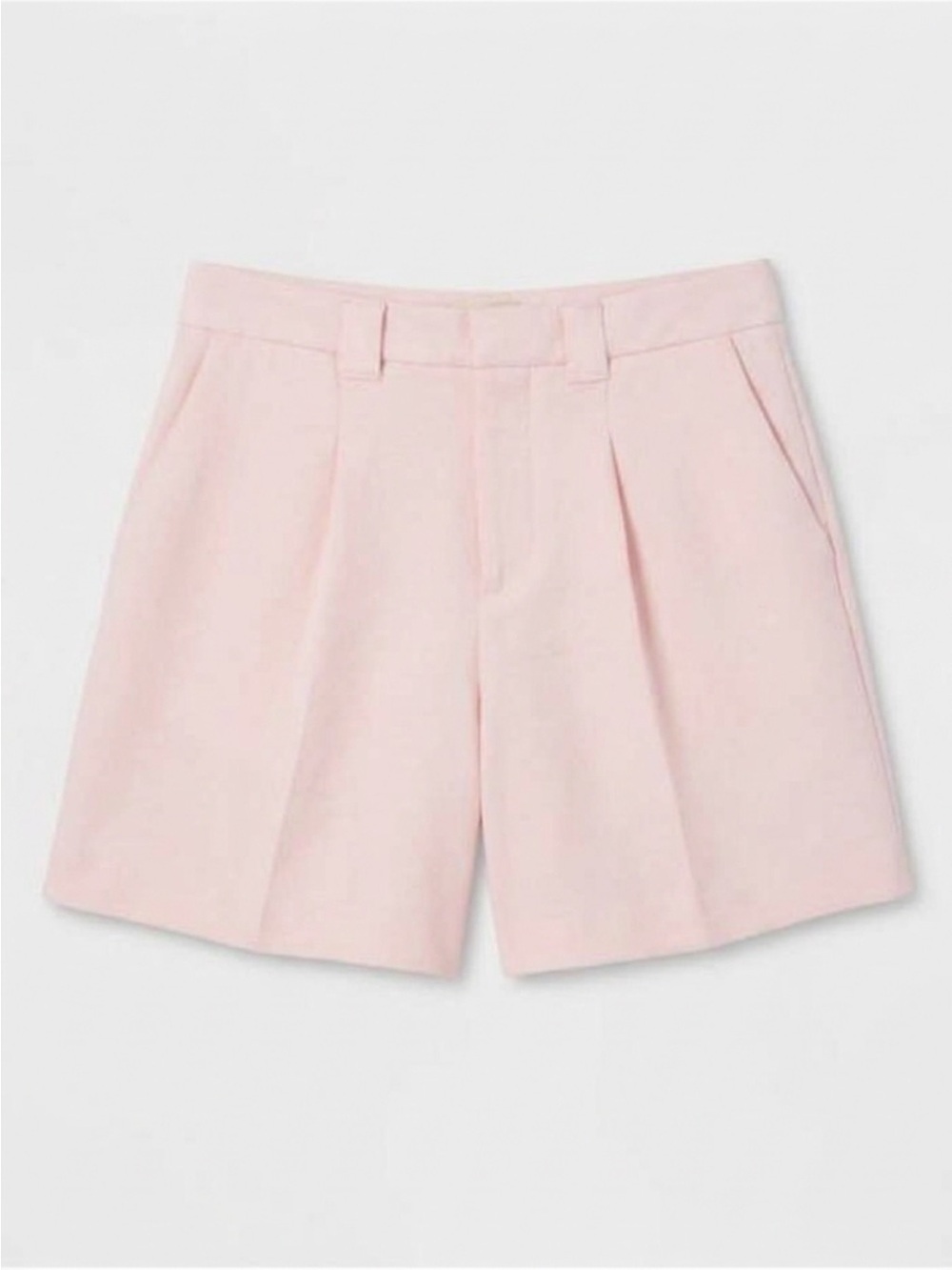 a new day Light Pink High-Rise Pleated Bermuda Shorts